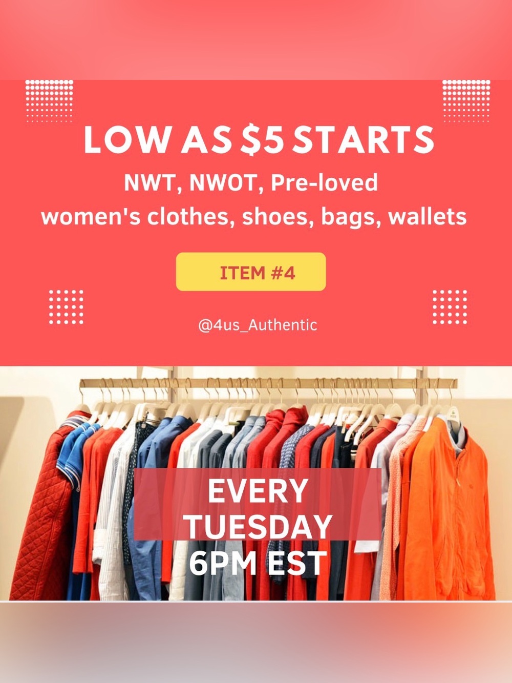 Low as $5 starts